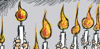 CARTOON: “Moment Of Silence” Congress gun control political cartoon