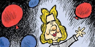 CARTOON: “Historic Firsts” Hillary Clinton first female political cartoon