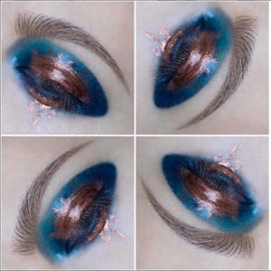 eye makeup modern art Marie Dausell