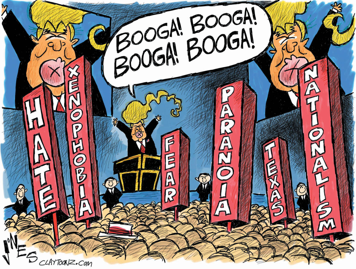 Donald Trump nomination acceptance speech Republican National Convention political cartoon