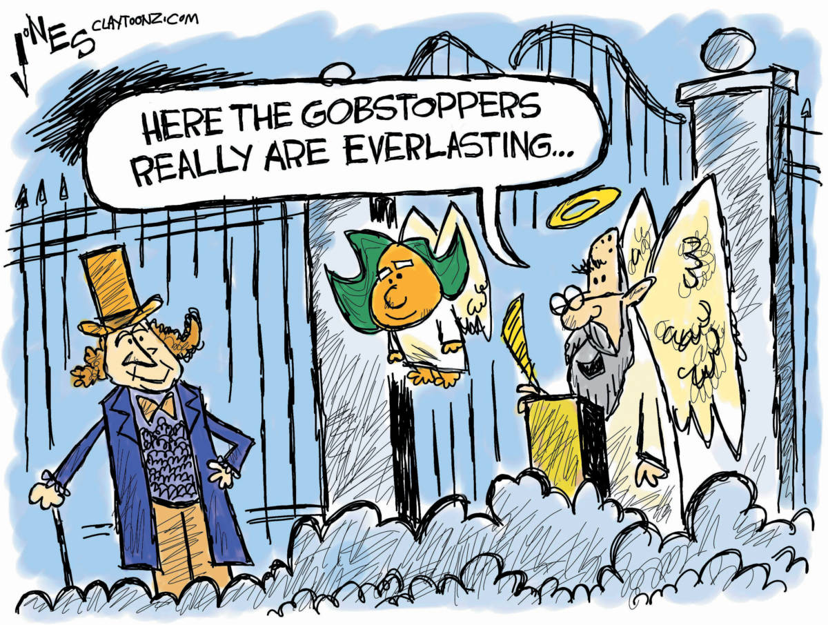 political cartoon Gene Wilder