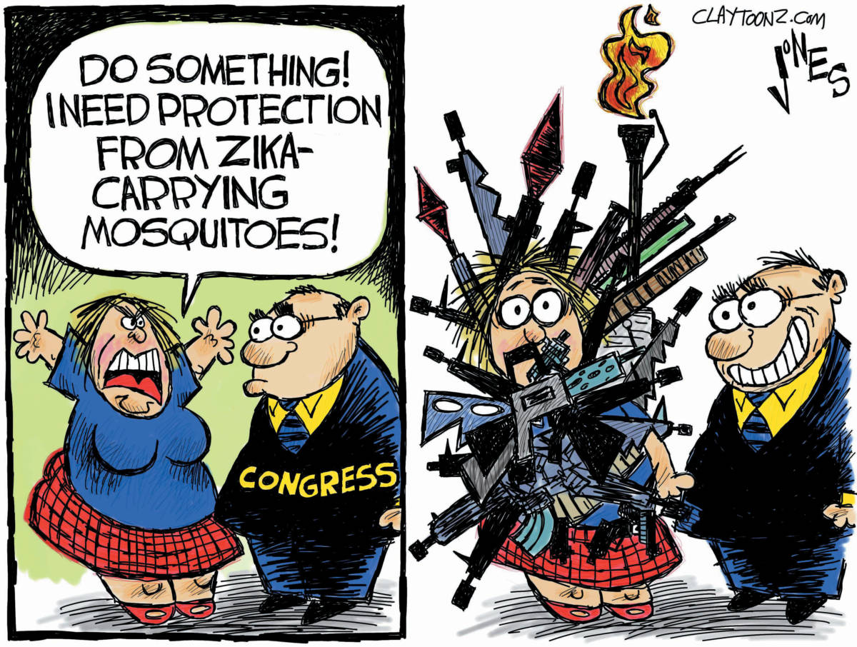 zika Congress political cartoon