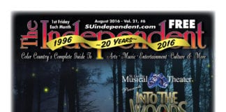 The Independent August 2016 (.PDF) featuring St. George Musical Theater’s “Into The Woods” The Independent August 2016