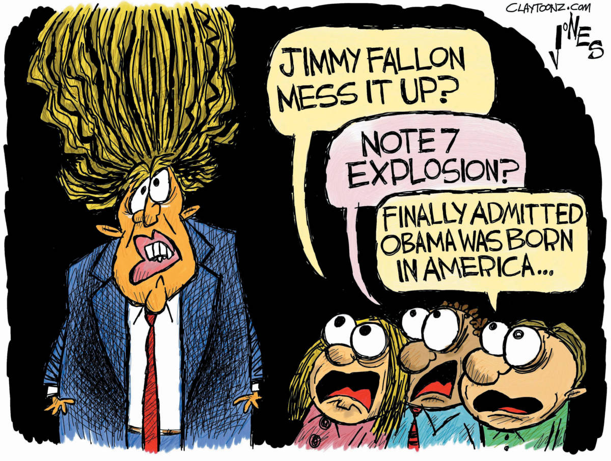 donald trump jimmy fallon birther political cartoon