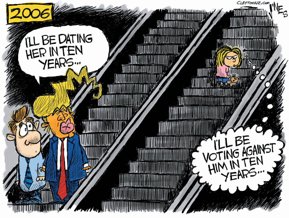 Donald Trump political cartoon