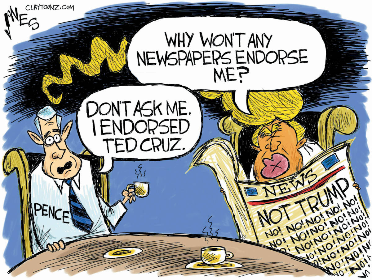trump endorsements political cartoon