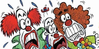 CARTOON: “Creepy Clowns” creepy clowns political cartoon
