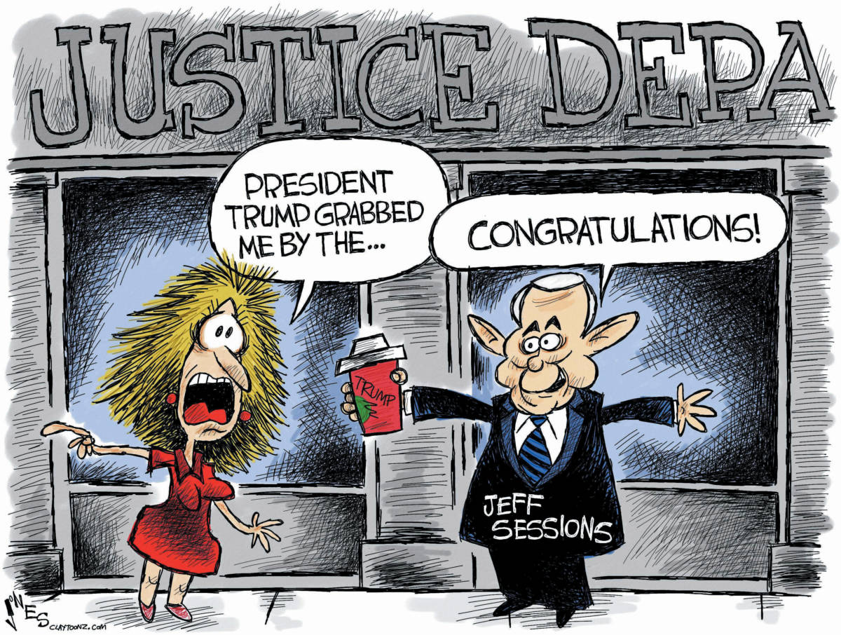 political cartoon Jeff Sessions