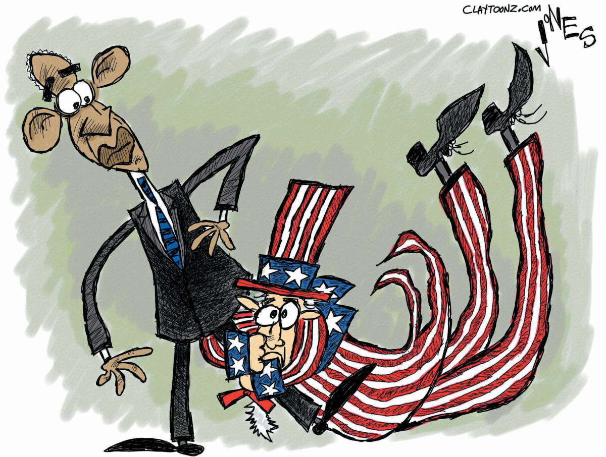 obama political cartoon