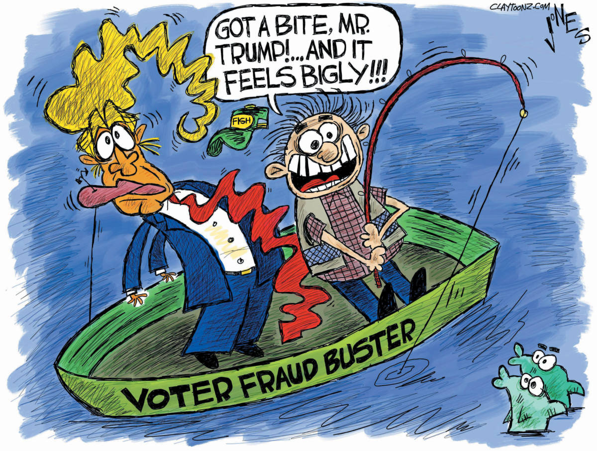 voter fraud political cartoon