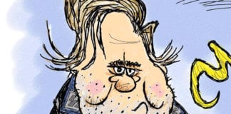 CARTOON: “Decorum Required” political cartoon Steve Bannon Nazis