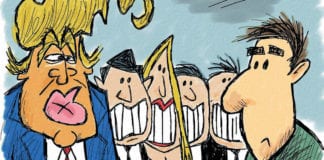 CARTOON: “Blind Trust” blind trust political cartoon