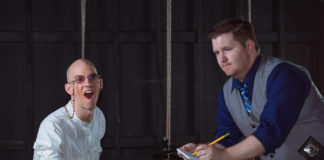 Everyone is a suspect in “Murder for Two” Murder for Two Brigham's Playhouse