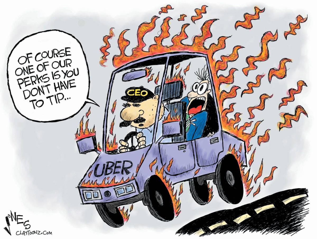CARTOON: "Uber's On Fire"