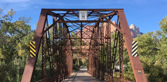 Rockville’s historic Parker through-truss bridge