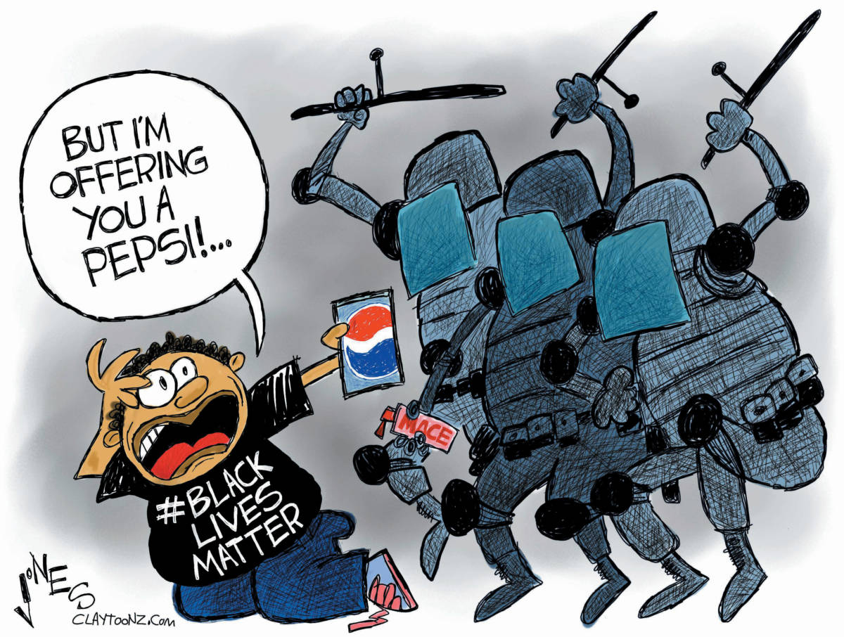 CARTOON: "Pepsi Pop Riot"