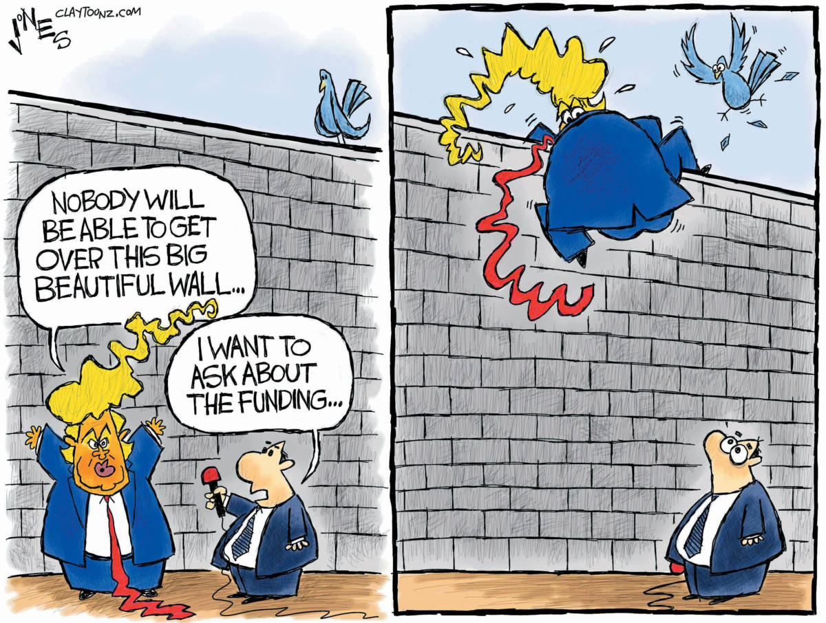 CARTOON: "Scale That Wall"