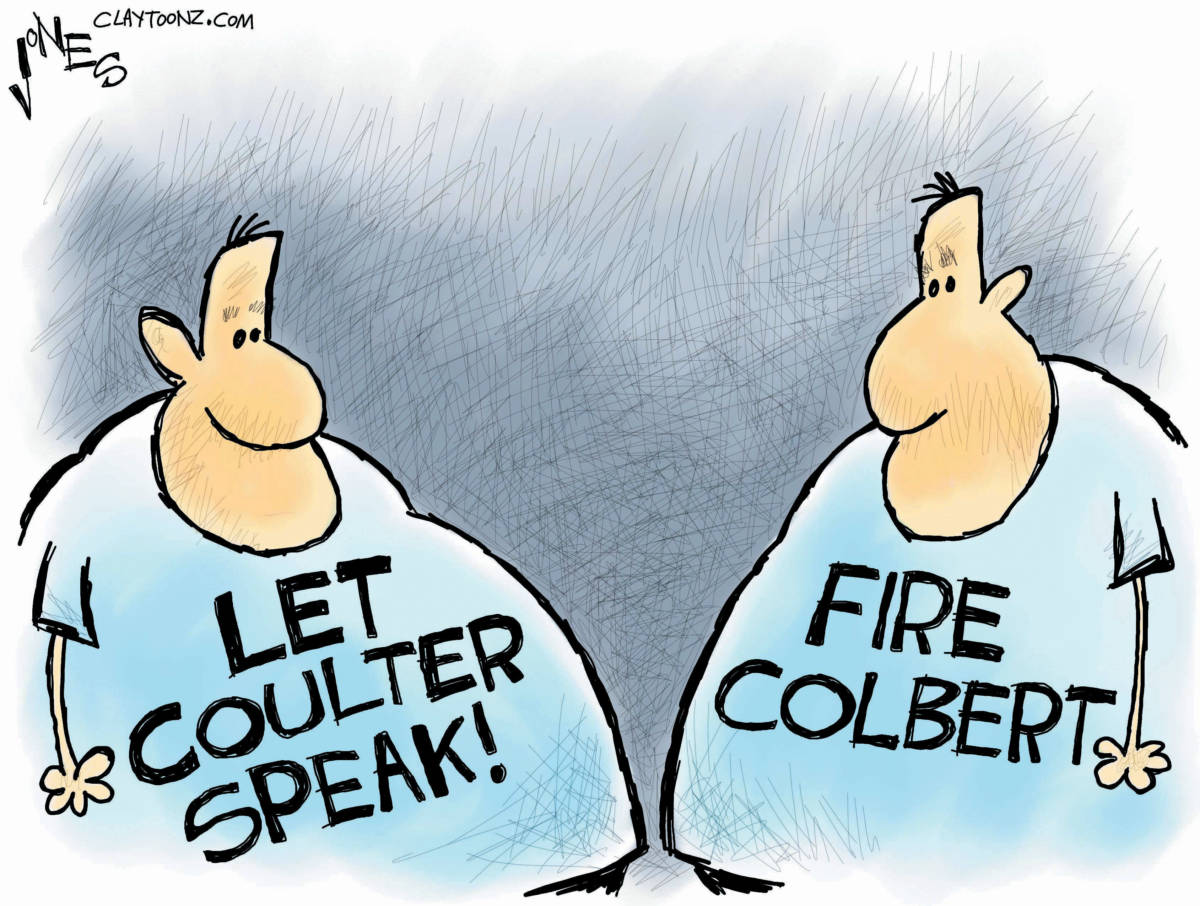 CARTOON: "Fire Colbert"