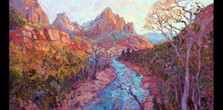Erin Hanson and Royden Card featured at Zion National Park Museum exhibit Erin Hanson and Royden Card featured at Zion National Park Museum exhibit Impressions of Zion
