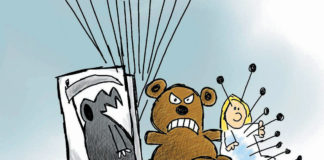 CARTOON: “Baby’s Black Balloons” CARTOON: "Baby's Black Balloons"