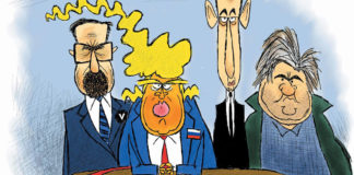 CARTOON: “White Nationalist Rally” CARTOON: "White Nationalist Rally"