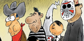 CARTOON: “Bannon’s Blue Chips” CARTOON: "Bannon's Blue Chips"