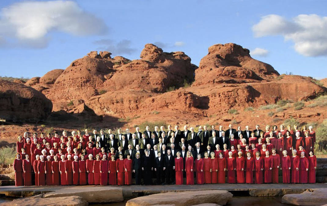 Jenny Oaks Baker & Family Four perform with Southern Utah Heritage Choir
