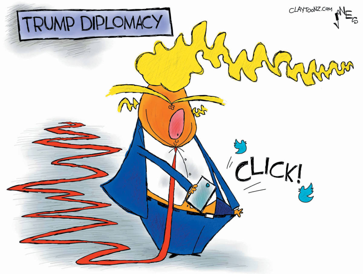 Cartoon: "Teeny Weenie Tweety Diplomacy"