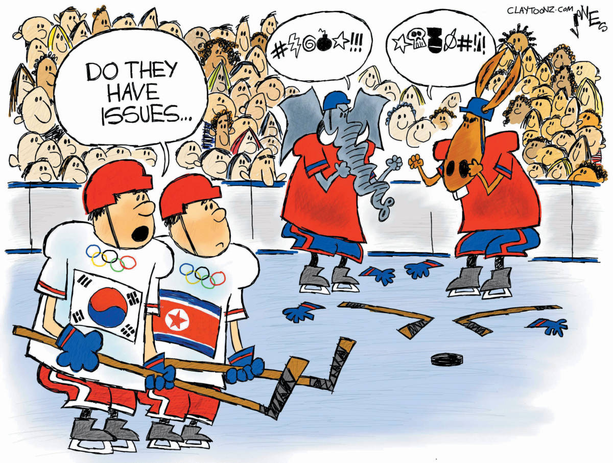 Cartoon: "On Thin Ice"