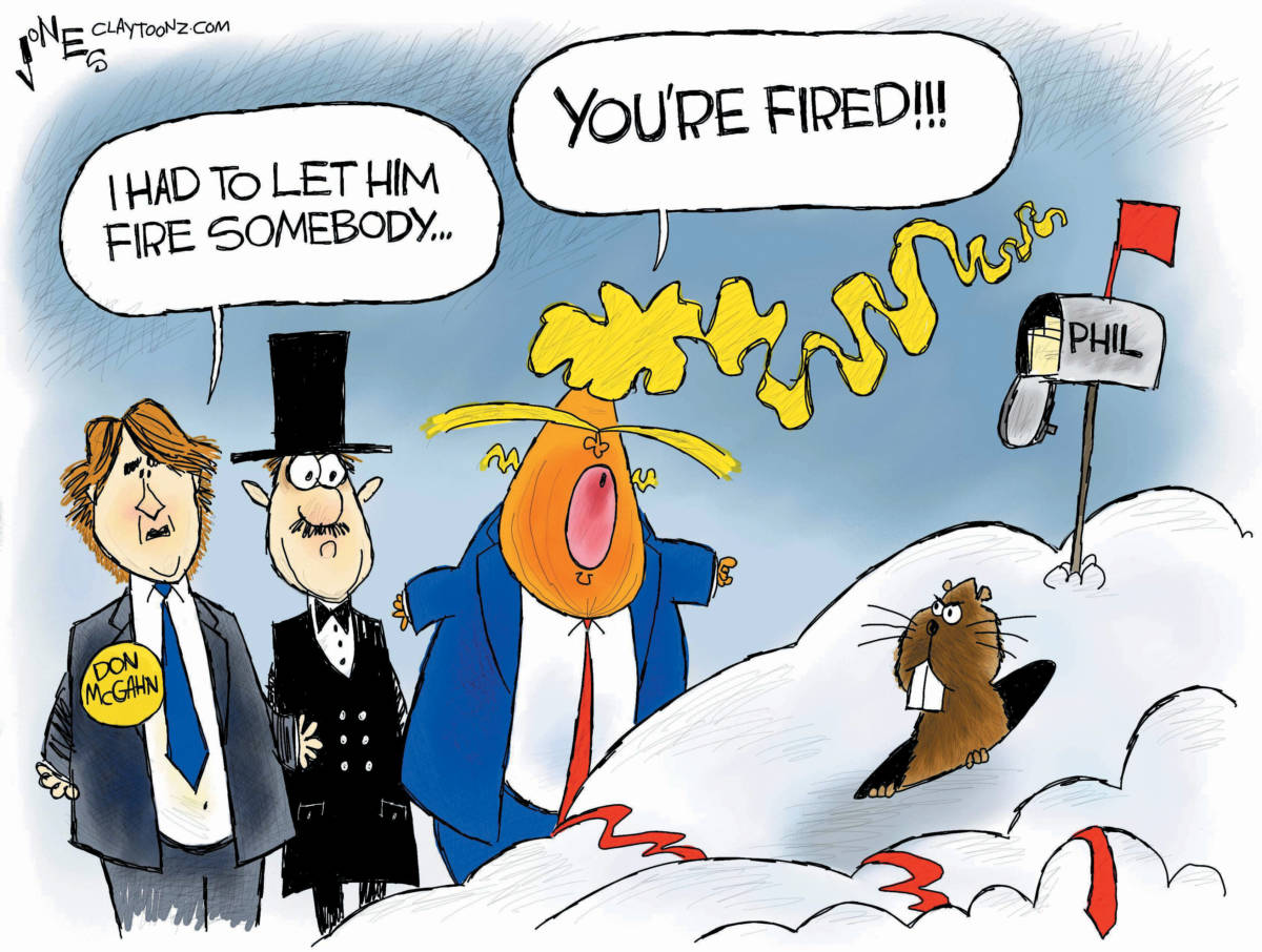 Cartoon: "Groundhog Day…Again"