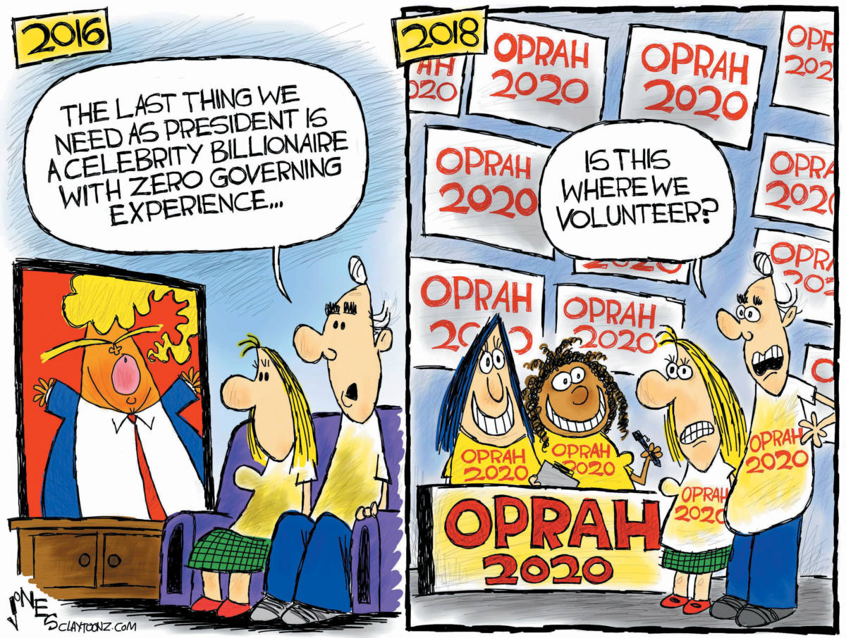 Cartoon: "Oprah 2020"