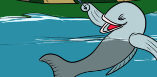 Cartoon: “How The Big One Gets Away” Cartoon: "How The Big One Gets Away" By Kevin Grew