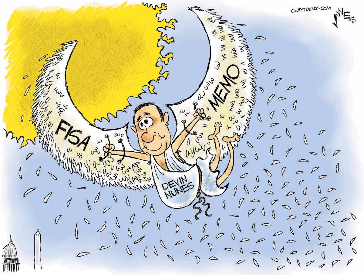 Cartoon: "The FISA Flap"