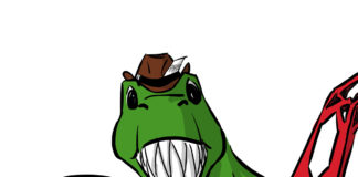 Cartoon: “Dino Press” Cartoon: "Dino Press" By Chad Ginsburg, Skroder Comics