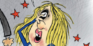 Cartoon: “Wife Beaters For Trump” Cartoon: "Wife Beaters For Trump"