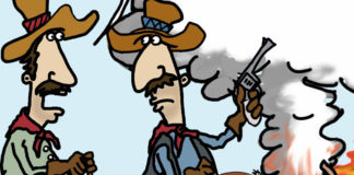 Cartoon: “Modern Day Range Wars” Cartoon: "Modern Day Range Wars"