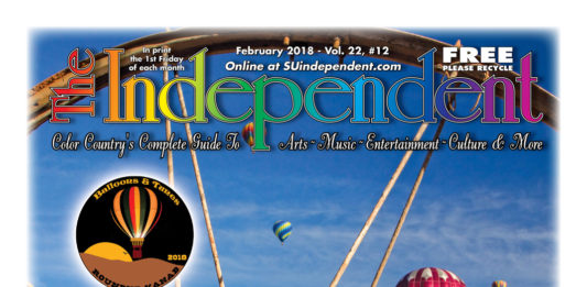 The Independent February 2018 (PDF) featuring Kanab Balloons & Tunes