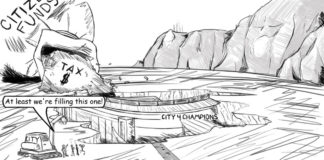 Cartoon: “City For Potholes” Cartoon: "City For Potholes" By Chad Ginsburg, Skroder Comics