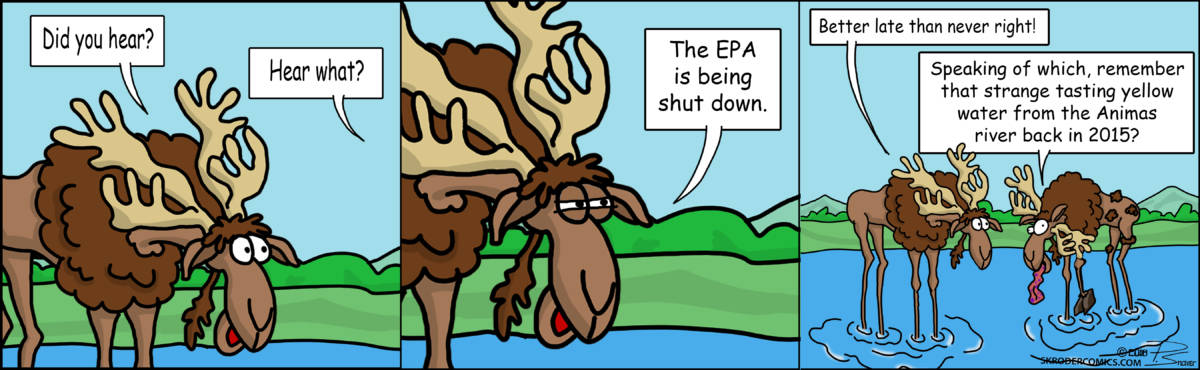 Cartoon: "Moose Gossip" By Paul Snover, Skroder Comics