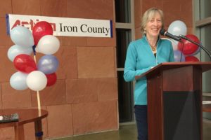 Action Iron County hosted Joanne Slotnik, cofounder of Salt Lake Indivisible, who spoke in Cedar City about "Ramping Up the Resistance in 2018."
