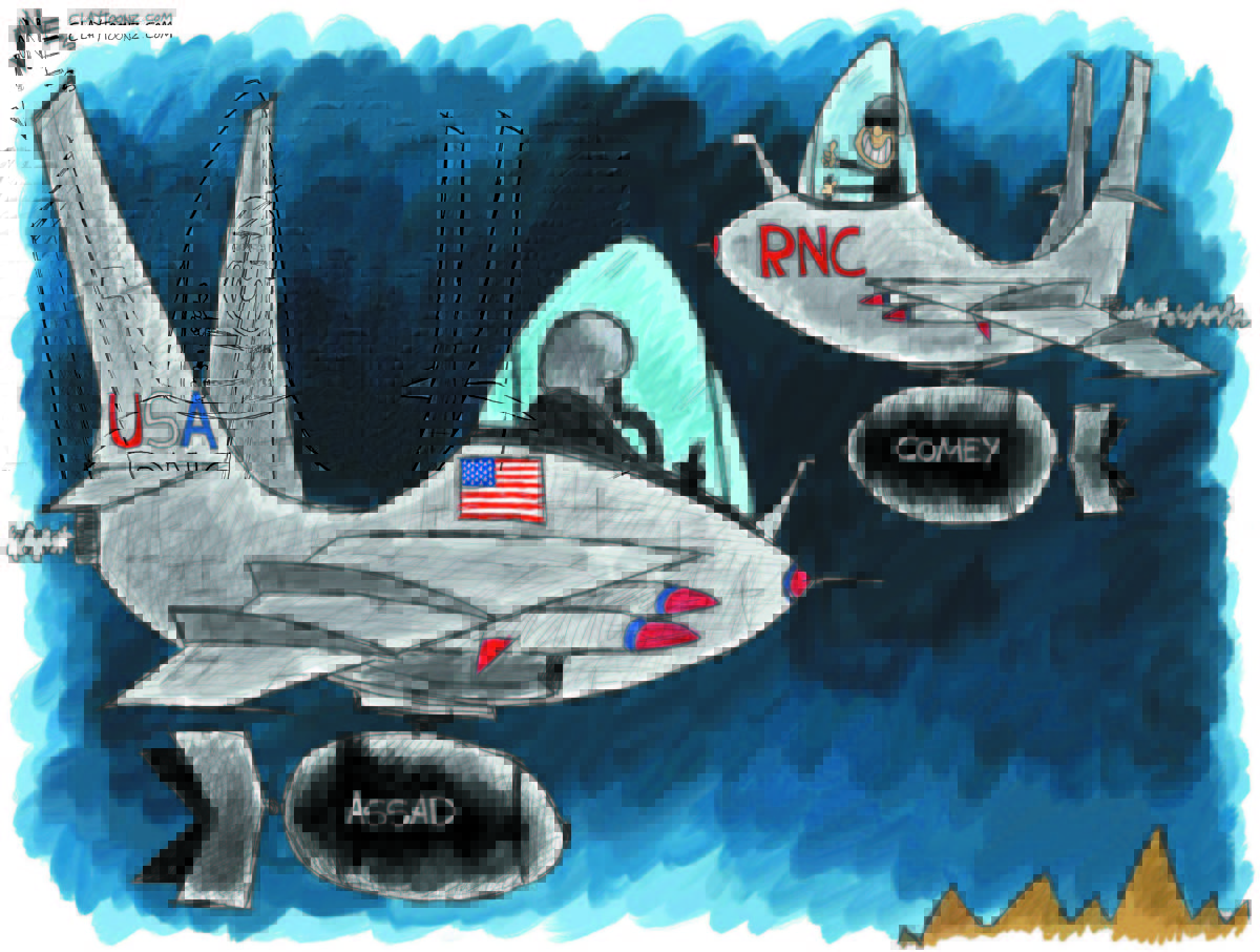 Cartoon: "A Syrias Distraction"