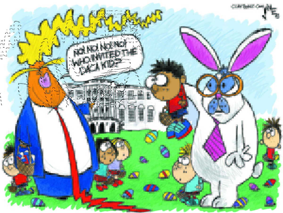 Cartoon: "Rolling The DACA Kids"