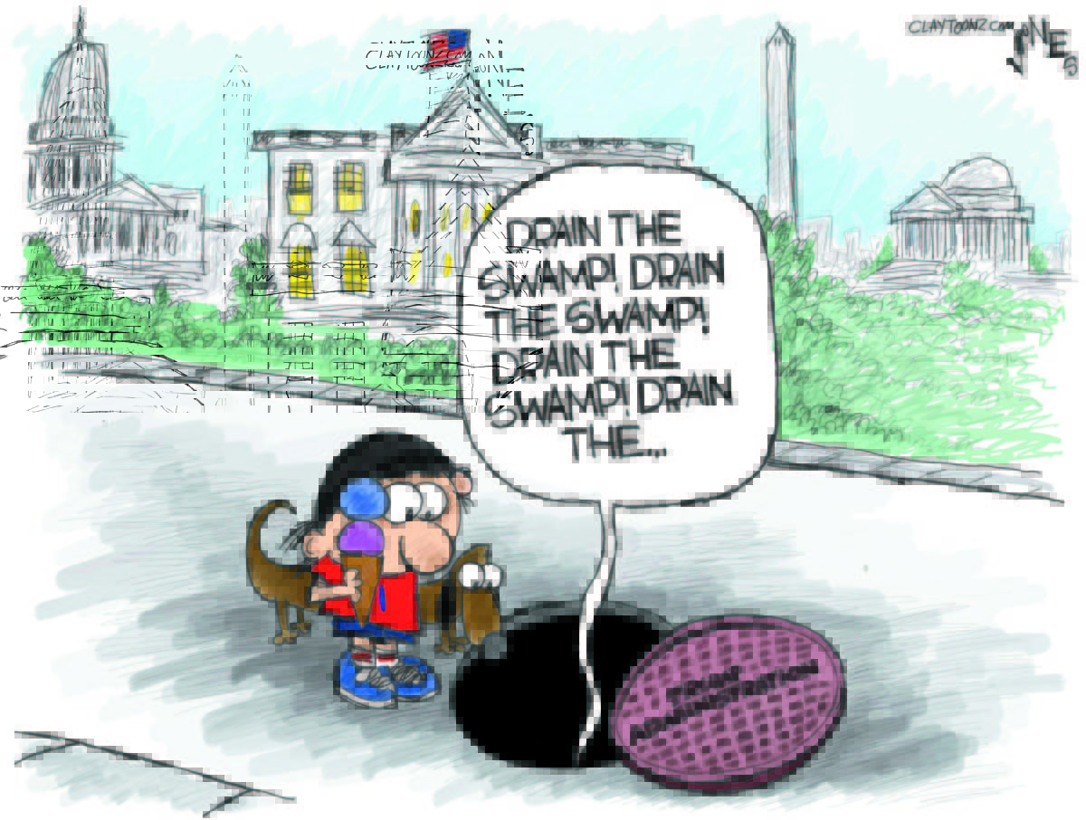 Cartoon: "Drain The Sewer"