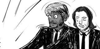 Cartoon: “Pulp Clinton” Cartoon: “Pulp Clinton” By Chad Ginsburg, Skroder Comics