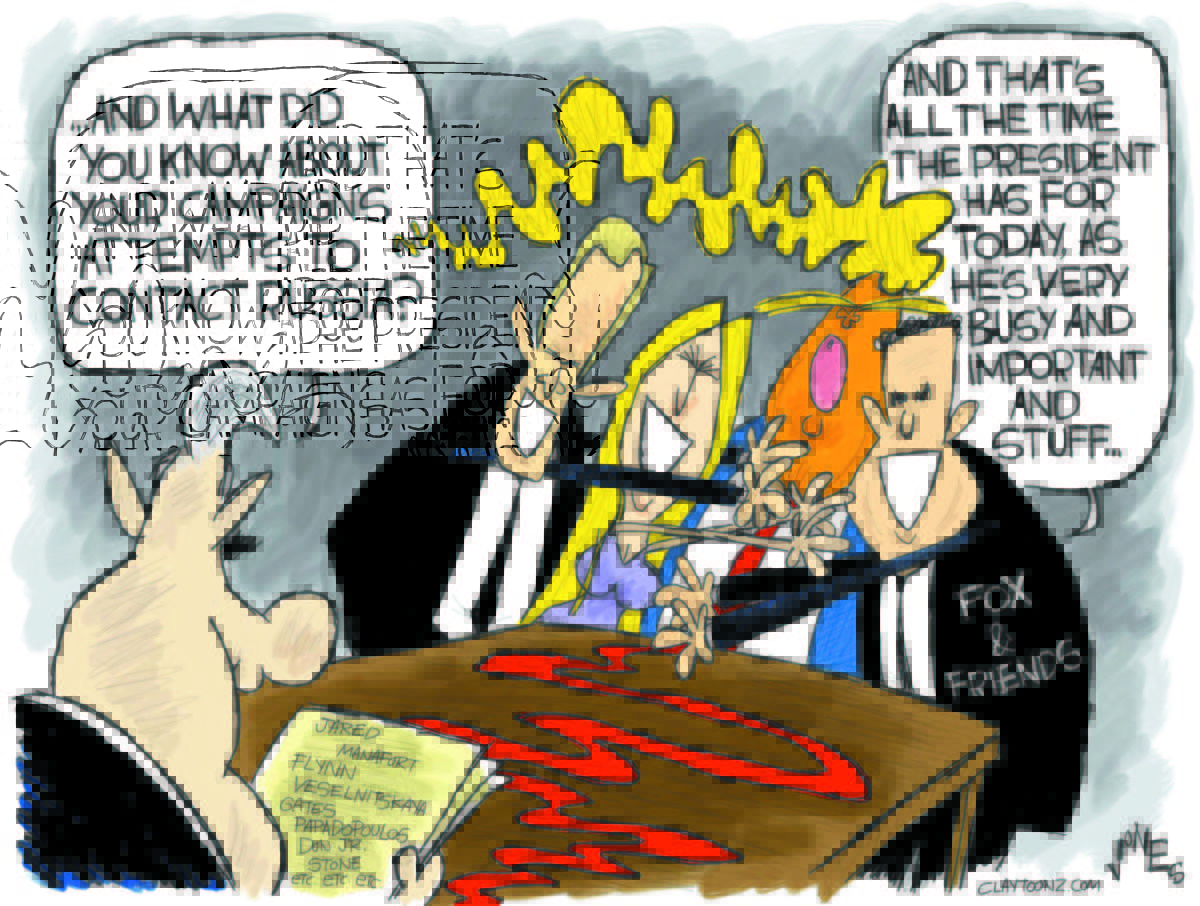Cartoon: "Fox And Flunkies"