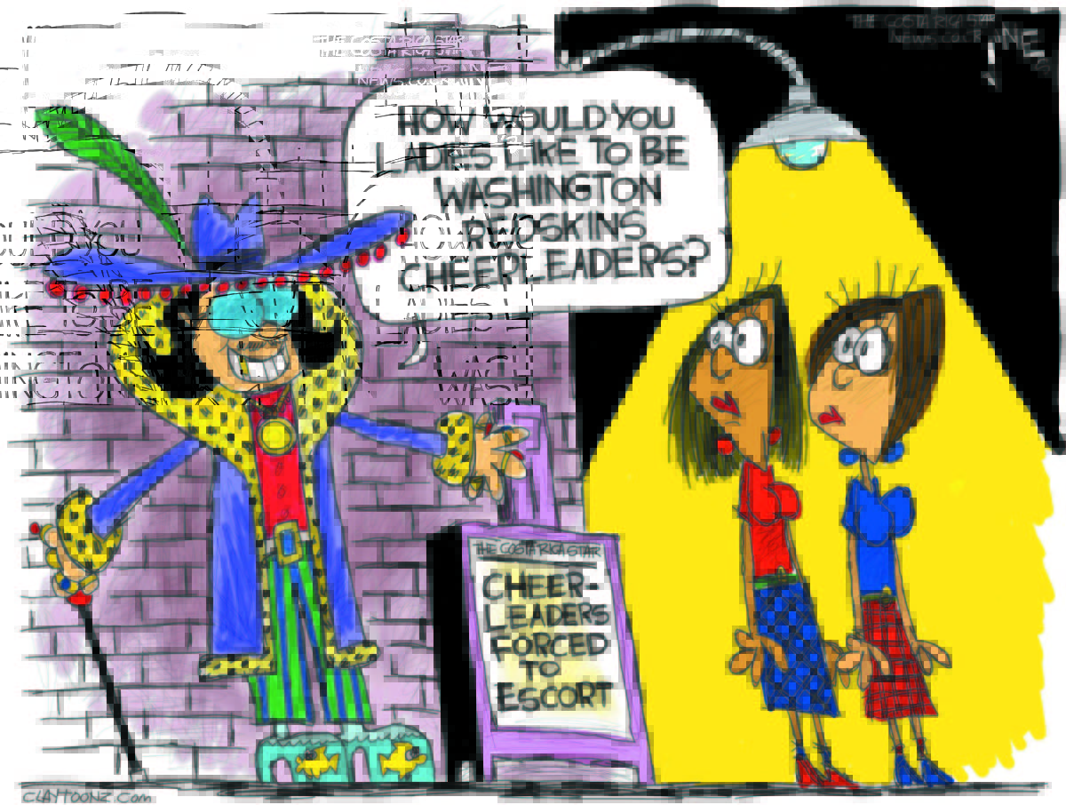 Cartoon: "Skins Peddle Skins"