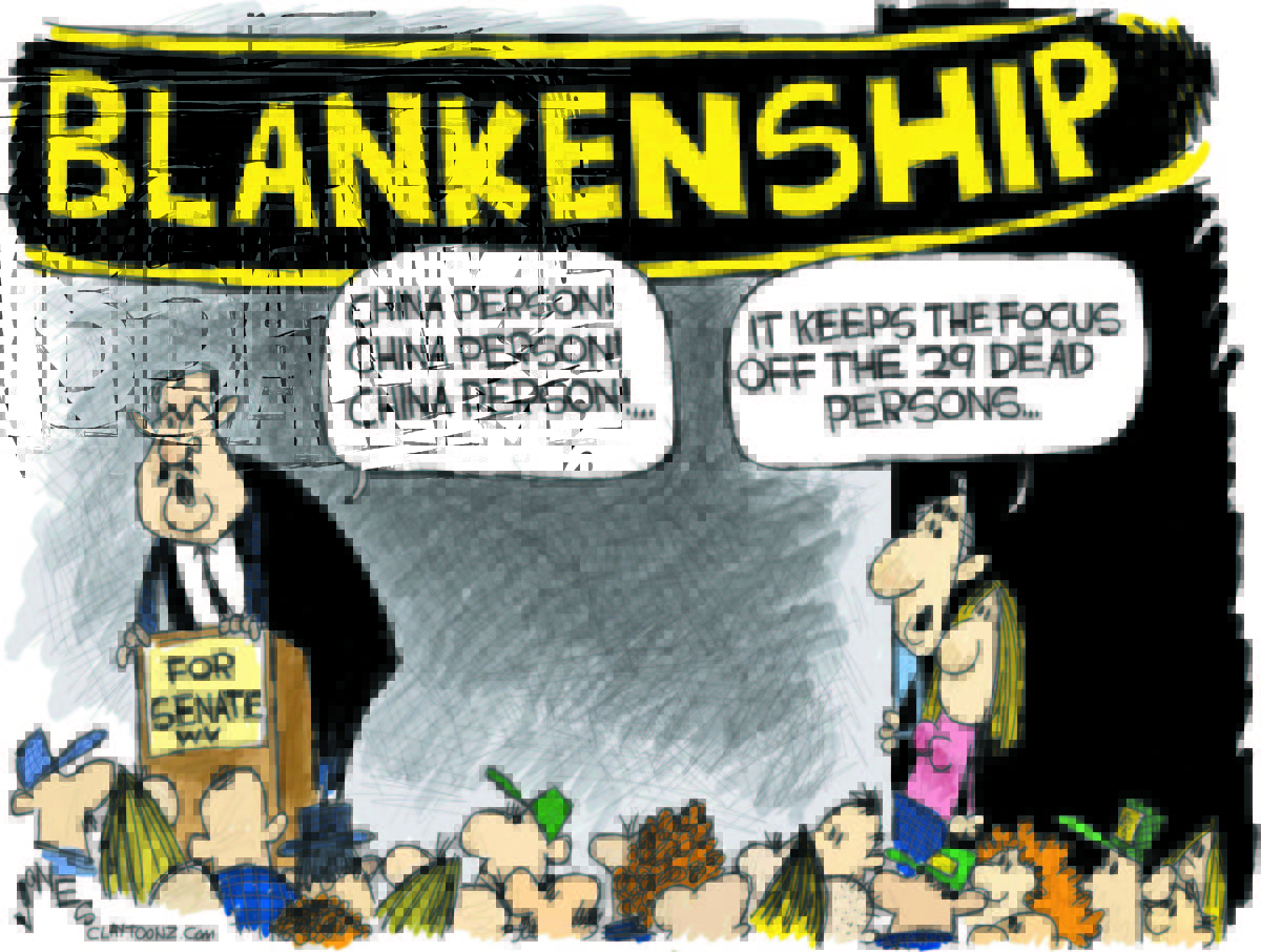Cartoon: "A Blank In West Virginia"