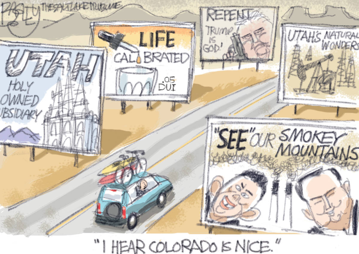 Cartoon: Colorado is nice By Pat Bagley, courtesy of Cagle Cartoons