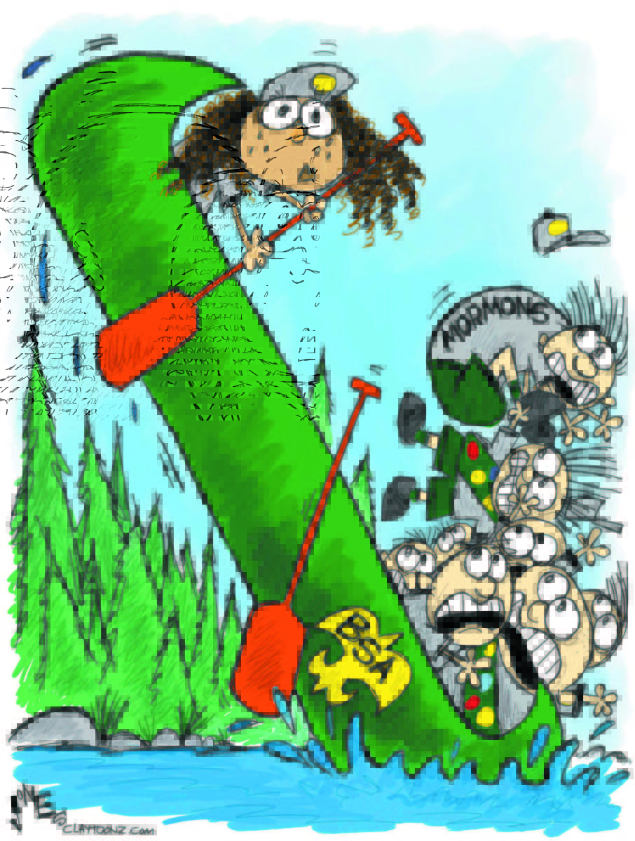 Cartoon: "Mormons Dump Scouts"