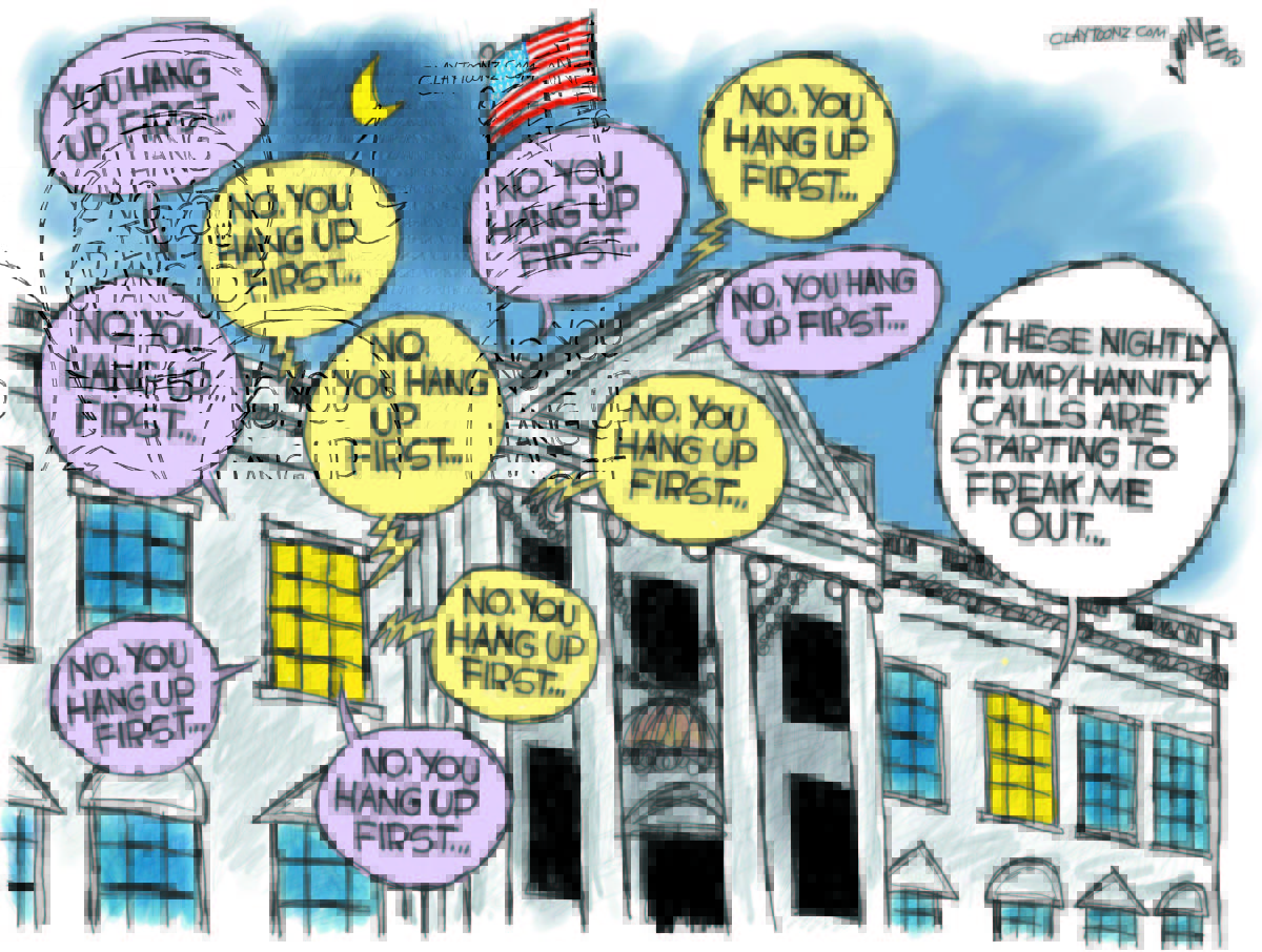 Cartoon: "White House Hangups"
